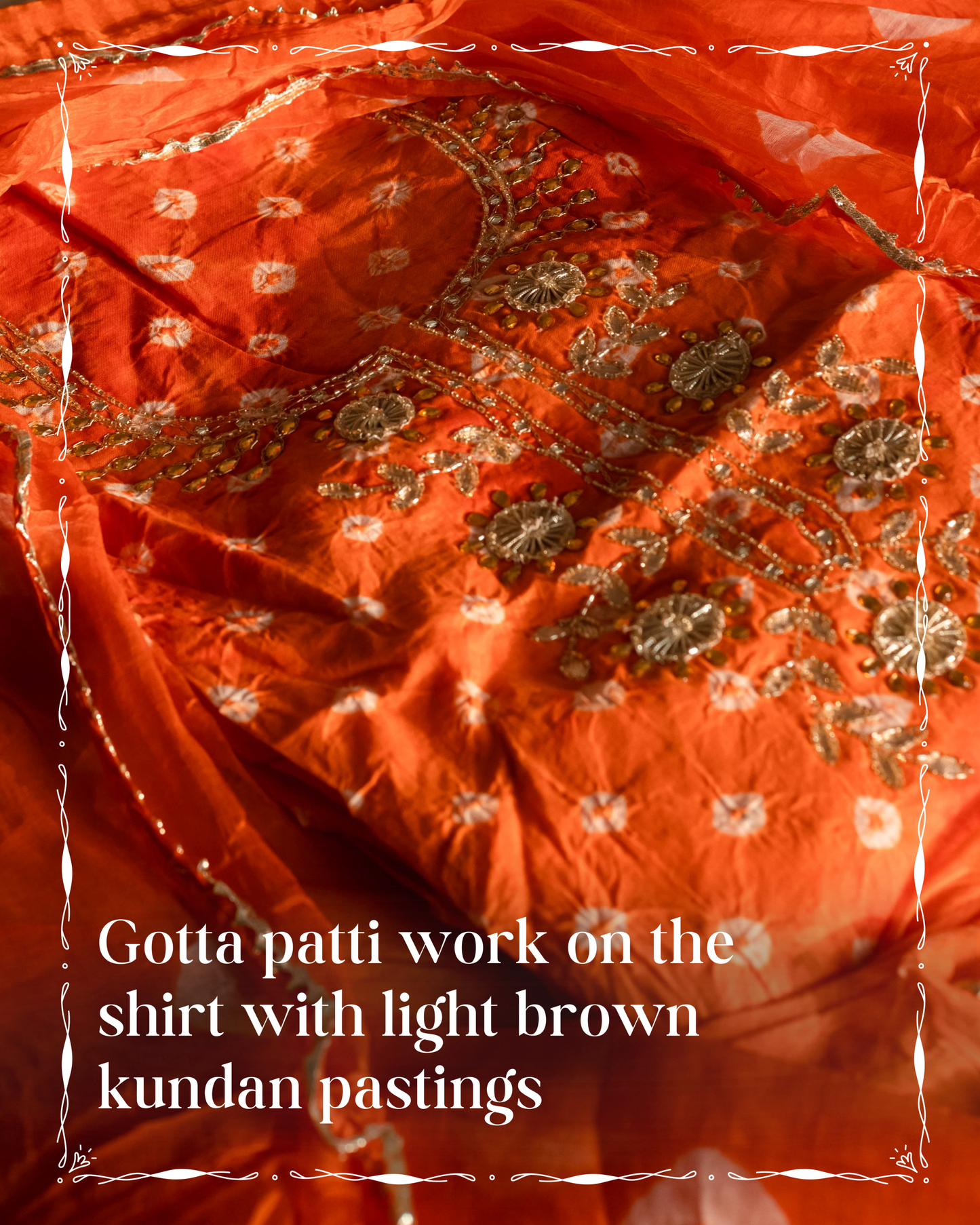 Bright Orange Batik Tie & Dye Suit Piece